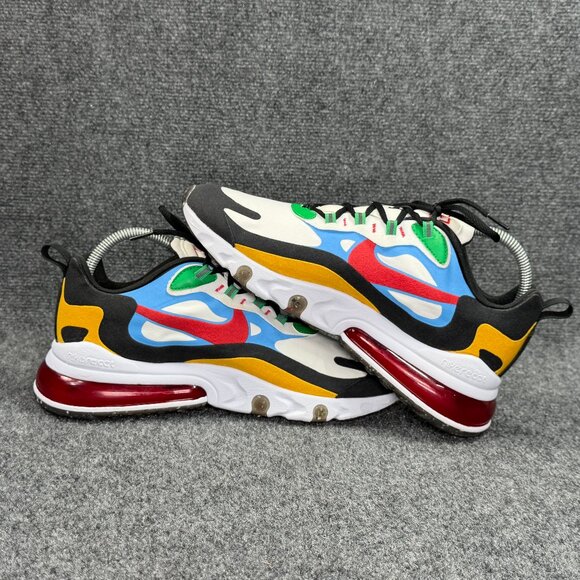 Nike Air Max 270 React Running Shoes Men's SIze 10 Multi-Color Athleitc Training - Picture 8 of 13